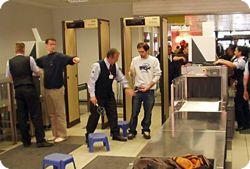 stroller through airport security