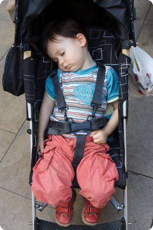 baby sleeping stroller