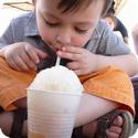 Shave Ice Made with Fresh Apple Cider at the Santa Fe Farmer's Market