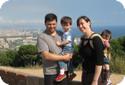 View of Barcelona from Montjuic Mountain in Barcelona