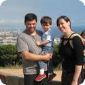 View of Barcelona from Montjuic Mountain in Barcelona