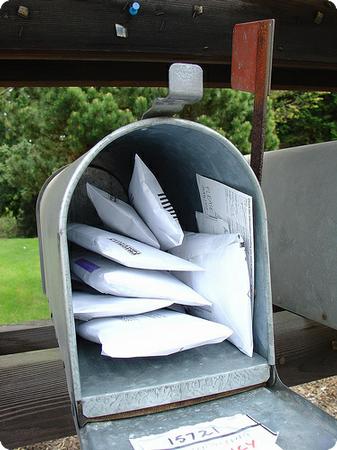 Mailbox full of freebies