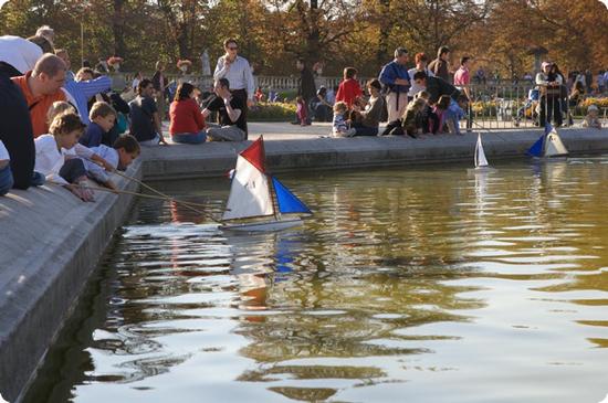 Push Boats at the Luxembourg Gardens in Paris