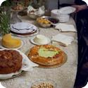 Typical Roman desserts served as part of a "Home Food" meal