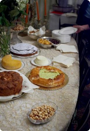 Typical Roman desserts served as part of a "Home Food" meal