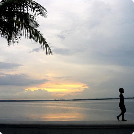 walking on the malecón in Cuba