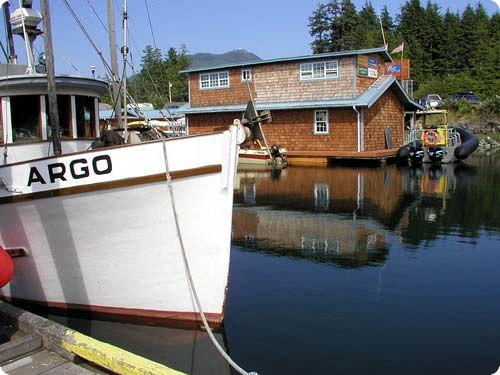 Ucluelet Harbor, on the west coast of Vancouver Island