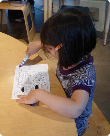 D creates her own Native American bentwood box at Tacoma's Museum of Glass