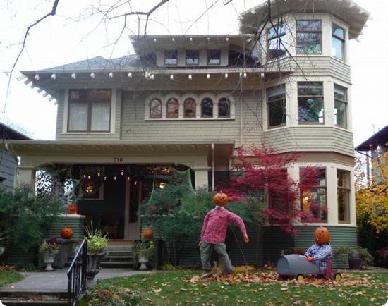 Pumpkin Heads!  Not too scary