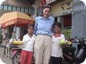 Street kids selling flowers in Phnom Penh, Cambodia