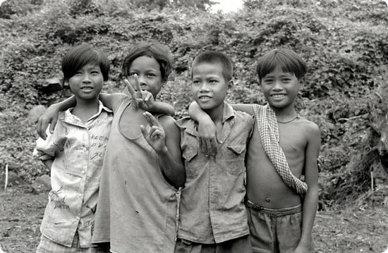 Schoolmates in Phnom Penh, Cambodia