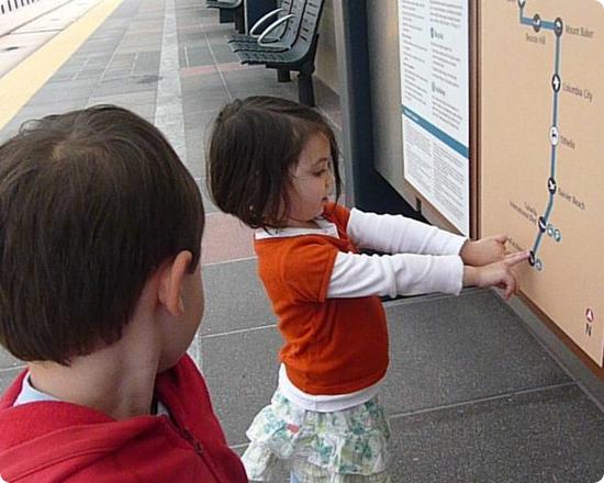 Checking out a Link Light Rail Map