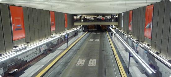 Underground Transit Tunnel at University Street Station