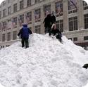 Enjoying the Snow in Manhattan (Blizzard 2003)