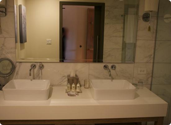 Marble bathroom at the Avia Napa