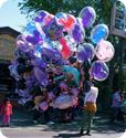 Balloon seller at Disneyland