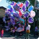 Balloon seller at Disneyland