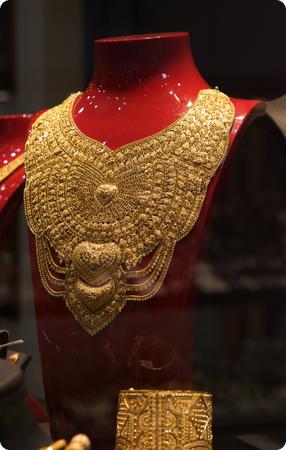 Gold Necklace in Istanbul's Grand Bazaar