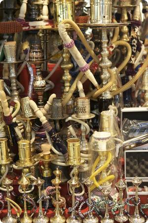 Hookah Pipes in Istanbul's Grand Bazaar