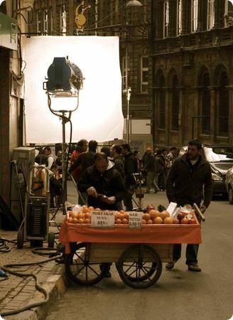 Movie filming in Istanbul