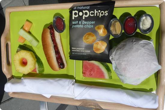 Kids meals delivered poolside