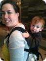 Eilan enjoys a ride in the Freehand Sling