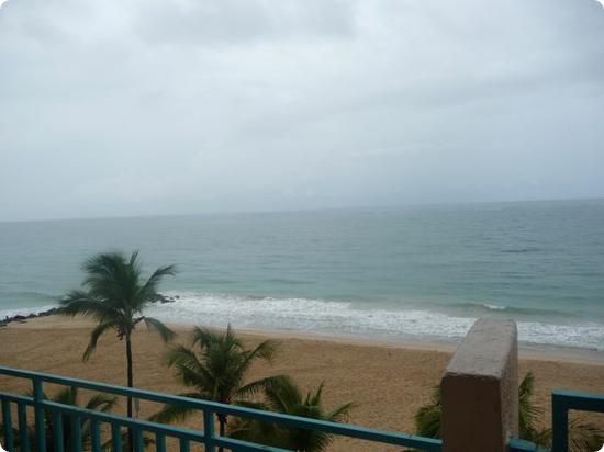 View from a "Ocean Front Room" at the San Juan Marriott Resort