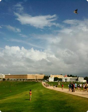 Kite flying at Castillo San Felipe del Morro in San Juan Puerto Rico