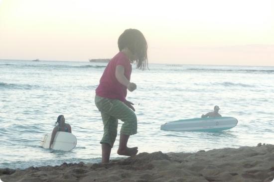 Darya ends the day in Waikiki