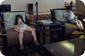 The kids relax in the lobby of the Embassy Suites Waikiki Beach Walk