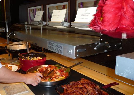 Savory items at the Kai Market Breakfast Buffet in the Sheraton Waikiki