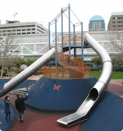 Playground in Yerba Buena Gardens near downtown San Francisco