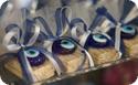 Candies adorned with amulets to ward off the evil eye in Turkey