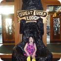 Darya asks for a posed shot at the Great Wolf Lodge in Grand Mound, WA