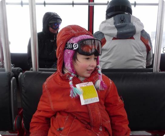 Everest rides in comfort on the Peak 2 Peak Gondola