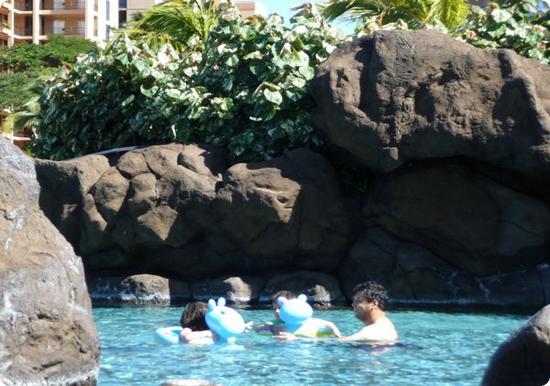 Cove for young kids at the Honua Kai Resort in Kaanapali Beach, Maui