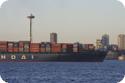 View of the shipping corridor from Alki Beach in Seattle