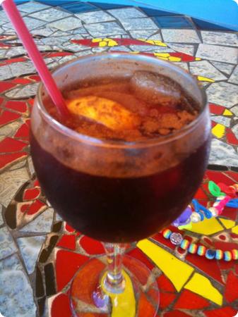 Sangria at Frenchy's Cafe in Clearwater Florida