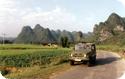 Our rented Russian Jeep in Northern Vietnam