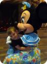 Eilan gives Minnie his HUGEST hug in Auntie's Beach House at Aulani Resort