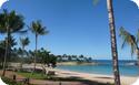 Beach at Aulani Resort on the Hawaiian Island of Oahu