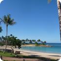 Beach at Aulani Resort on the Hawaiian Island of Oahu