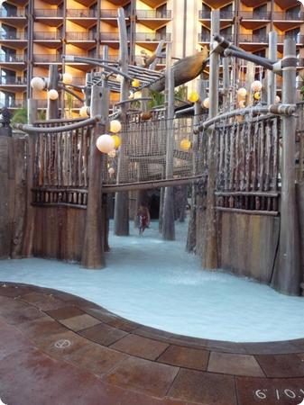 Menehune Bridge at Disney's Aulani Resort in Hawaii