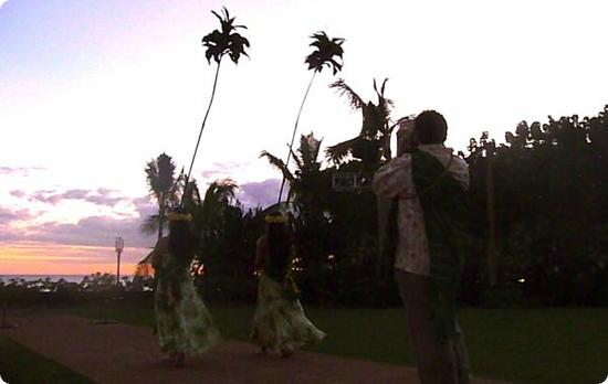 Sunset Ceremony at Disney's Aulani Resort on Oahu