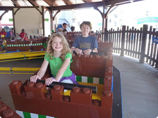 One of many Lego rides at the new LEGOLAND Florida