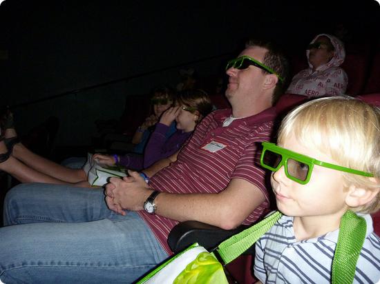 Watching a movie at Nickelodean Suites Resort in Orlando Florida