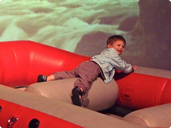 Rough waters at the World Forestry Center in Portland Oregon