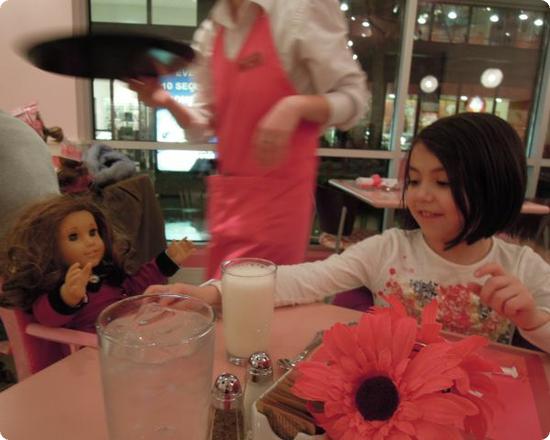 Dinner at the American Girl Bistro in Lynnwood, Washington