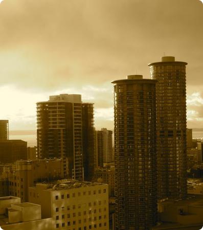 View from our room at the Grand Hyatt Seattle
