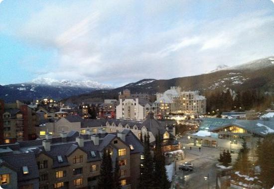 The view from our room at the Westin Resort and Spa in Whistler, BC